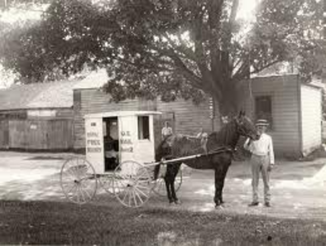 Pony Express mail serves
