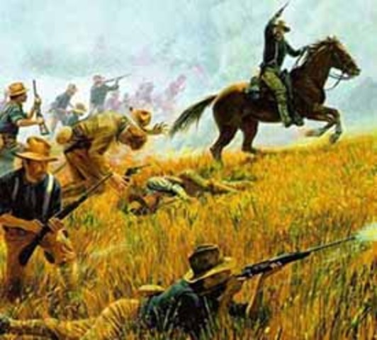 The rough riders on San Juan Hill