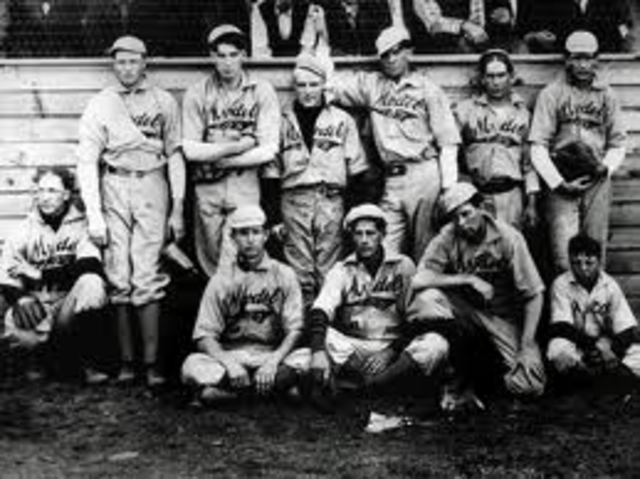 The first baseball association.