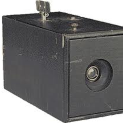 Timeline: A box camera, The first kodak for use by amateur photographers