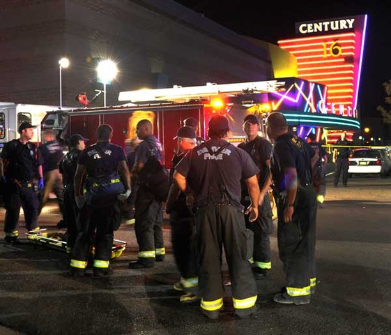 Aurora Shooting during the Batman Premiere.