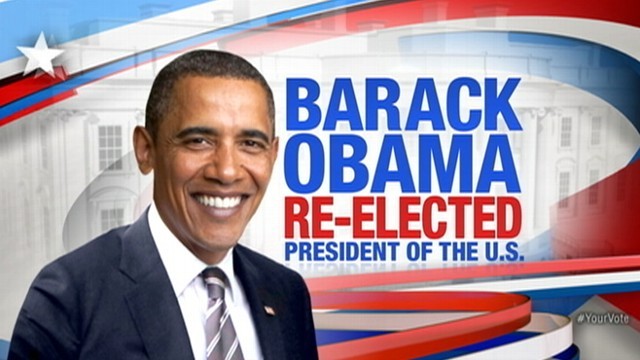 Barack Obama is re-elected.