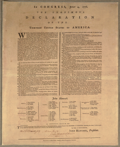 The Declaration of Independence in Massachusetts