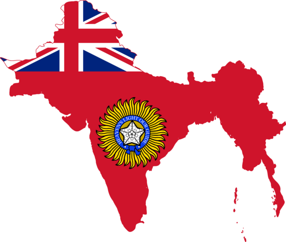 East India Company Collapses due to Sepoy Rebellion;Brittish Raj begins