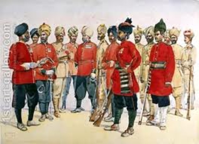 East India Co. Colapses due to Sepoy Rebellion; British Raj Begins