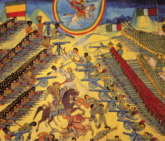 Ethiopians beat the Italians at the Battle of Adowa