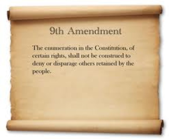 Amendment 9- Rights of the People