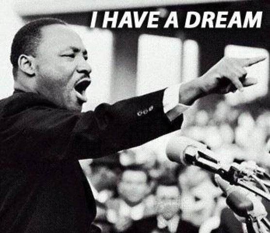Matin Luther King gives "I Have a Dream" speech