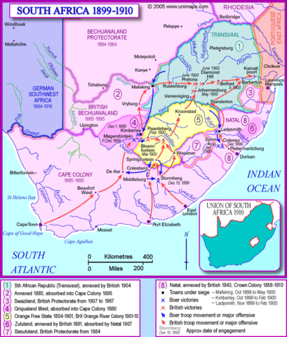 Boer war in South Africa