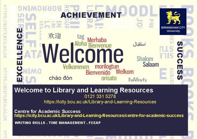 Welcome display for International Students Orientation event