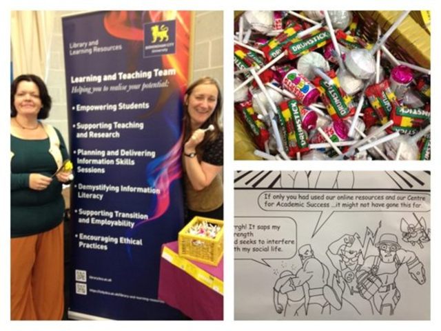 Library stall at Freshers Fair