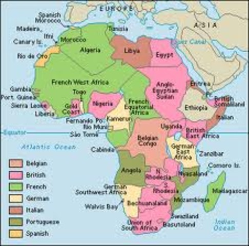 Most of Africa is Under European Control