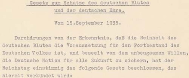 Numberg Laws established