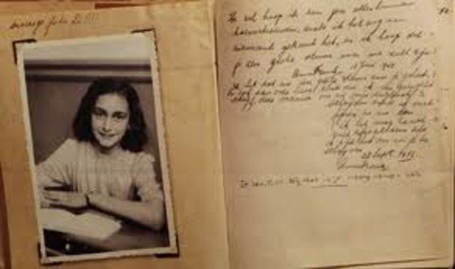 Anne Franks diary is pubilshed in Dutch