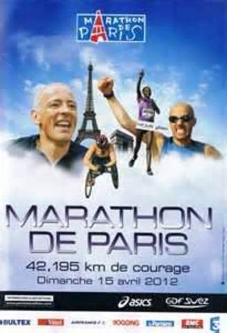 athletics: paris marathon