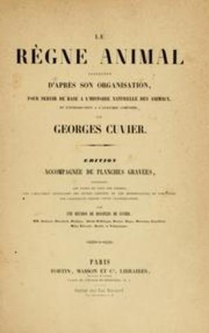 Cuvier:  Le Règne animal distribué d’après son organisation.