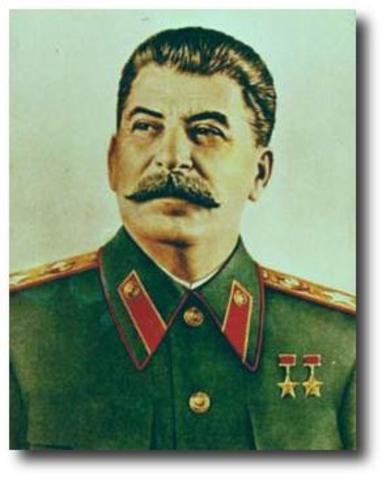 Josef Stalin is dictator of Soviet Union (USSR)