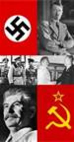 Nazi-Soviet pact signed by Hitler and Stalin ending fighting between them