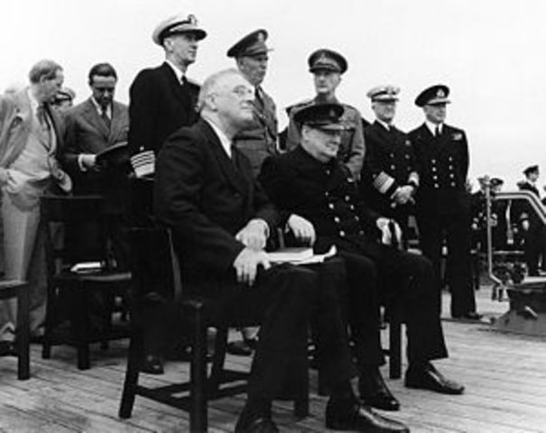 Churchill and FDR issue the Atlantic Charter