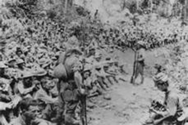 Japanese takes the philippines Bataan Death march