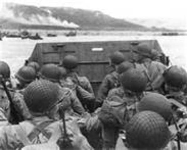 D-day allied forces invade Normandy