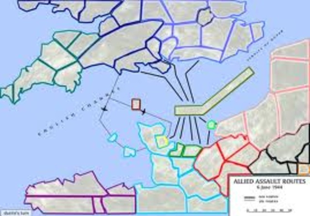 D-Day Invasion of France at Normandy by Allies