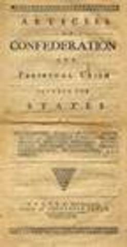 Articles of Confederation written