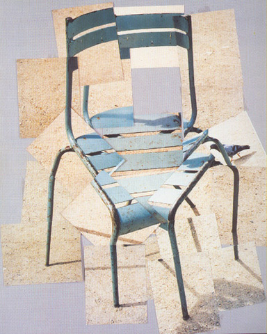 David Hockney - A chair, jardin du Luxembourg, Paris, 10 août 1985