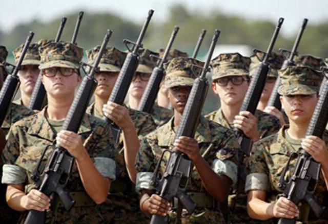 Military allows women closer to combat.