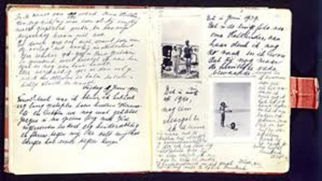 Diary is first published in Dutch