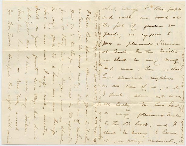 Emily's sister burns her letters.