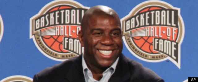 Magic was inducted to the hall of fame