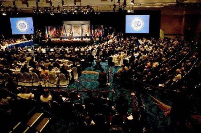 Canada hosts the Organization of American States' General Assembly Windsor, Ontario.