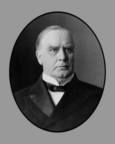 William McKinley becomes president