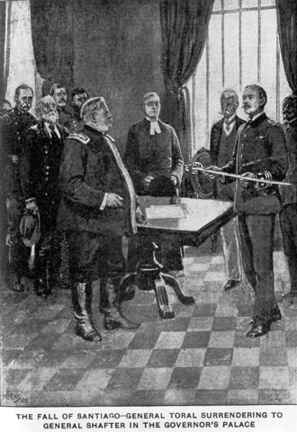 Spanish surrender at Santiago