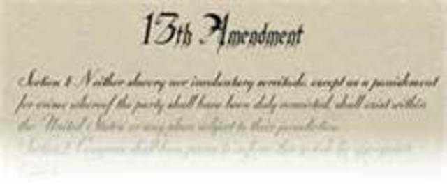 13th Amendment Ratified