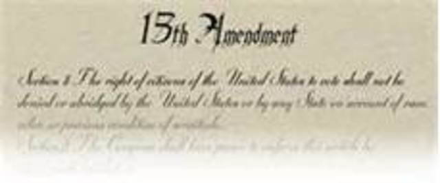 13 Ammendment Ratified