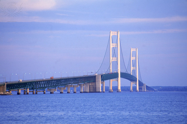 The Mackinac Bridge opens