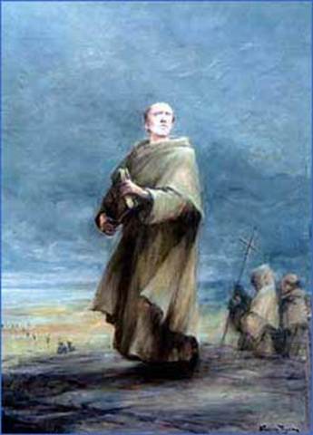 Irish Missionaries Win Converts in Western Europe