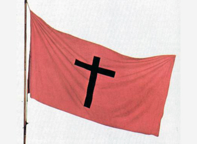 Στο σταυρό αυτό ορκίζονται οι επαναστάτες.