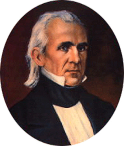 Eleventh President of the US is James Knox Polk (1845-1849)