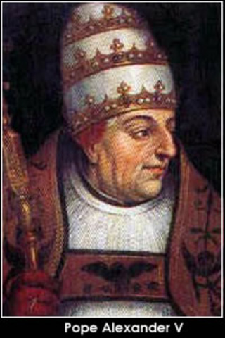 Alexander V. was elected Pope