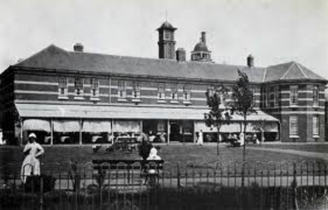 start of asylums for the mentally ill