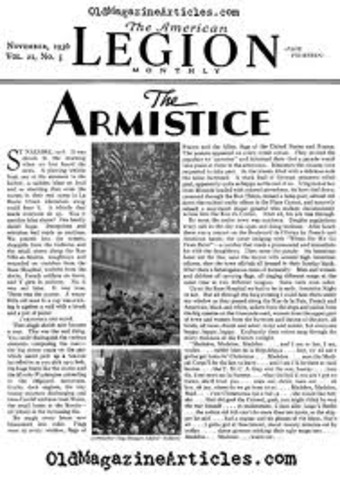 WW1 End/ Armistice