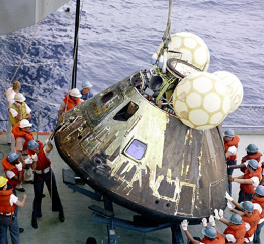 Apollo 13 splash down