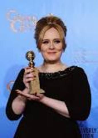 she has won the Globe Awards with Skyfall  song