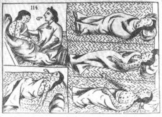 Smallpox brought to native Americans