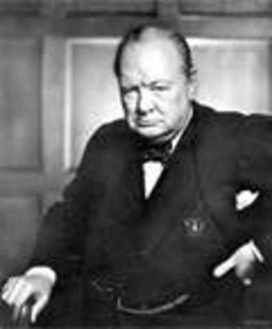 Winston Churchill retires from Prime Minister
