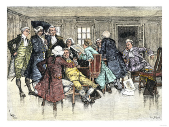 Surveying for first meeting house