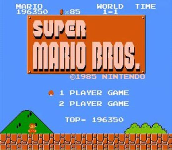 Super mario brothers by nintendo was launched